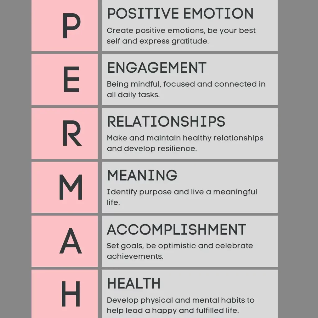 Creating a fuller life using PERMAH framework by Martin Seligman